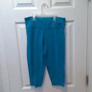 blue cropped leggings